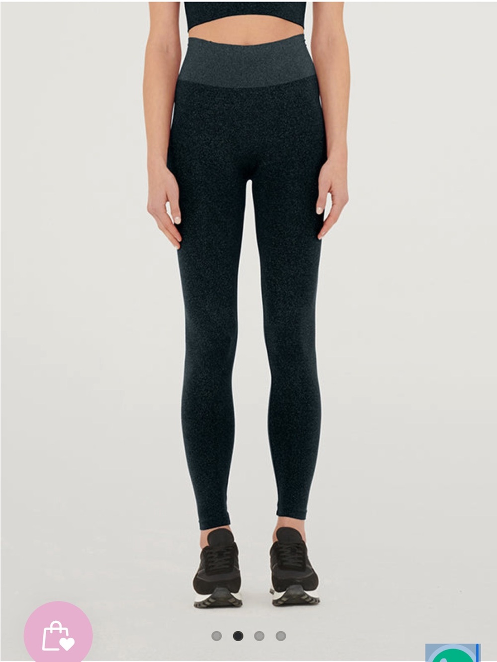 Wolford Seamless European Activewear Shiny Leggings Size S workout Athleisure